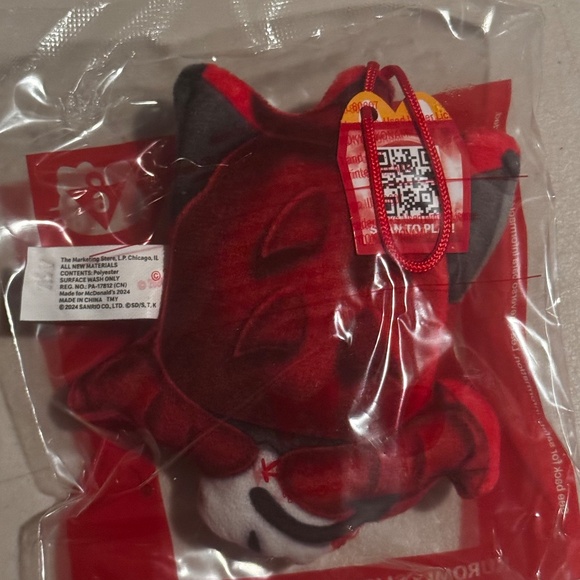 NWT KUROMI X SLIFER THE SKY DRAGON MCDONALD PLUSH TOY - Picture 3 of 5